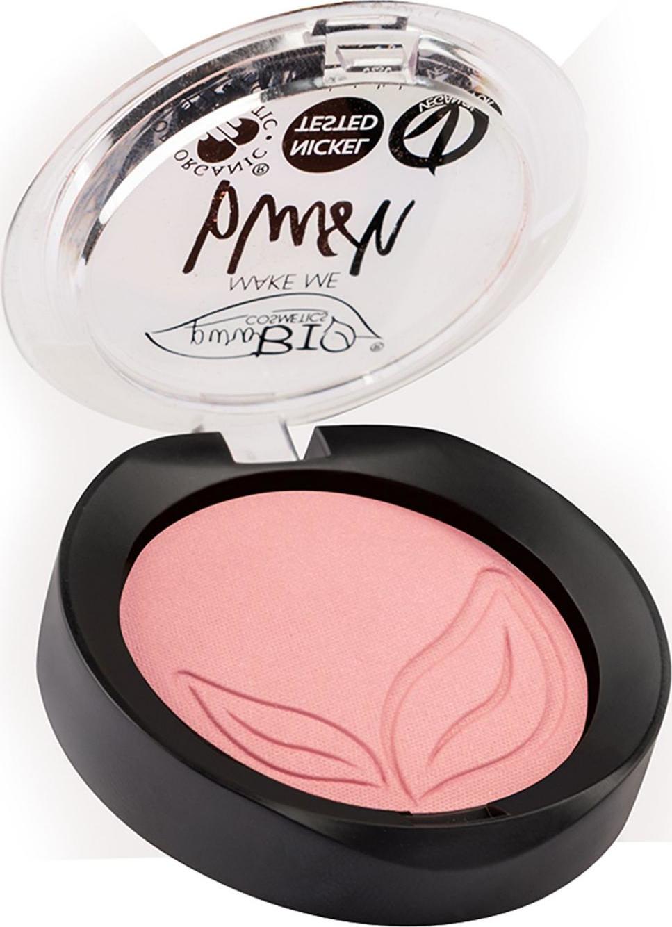 puroBIO cosmetics Tvářenka 01 Pink Satin 5