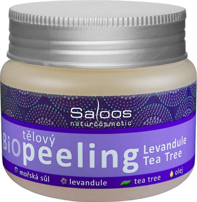 Saloos Tělový peeling levandule a tea tree 140 ml