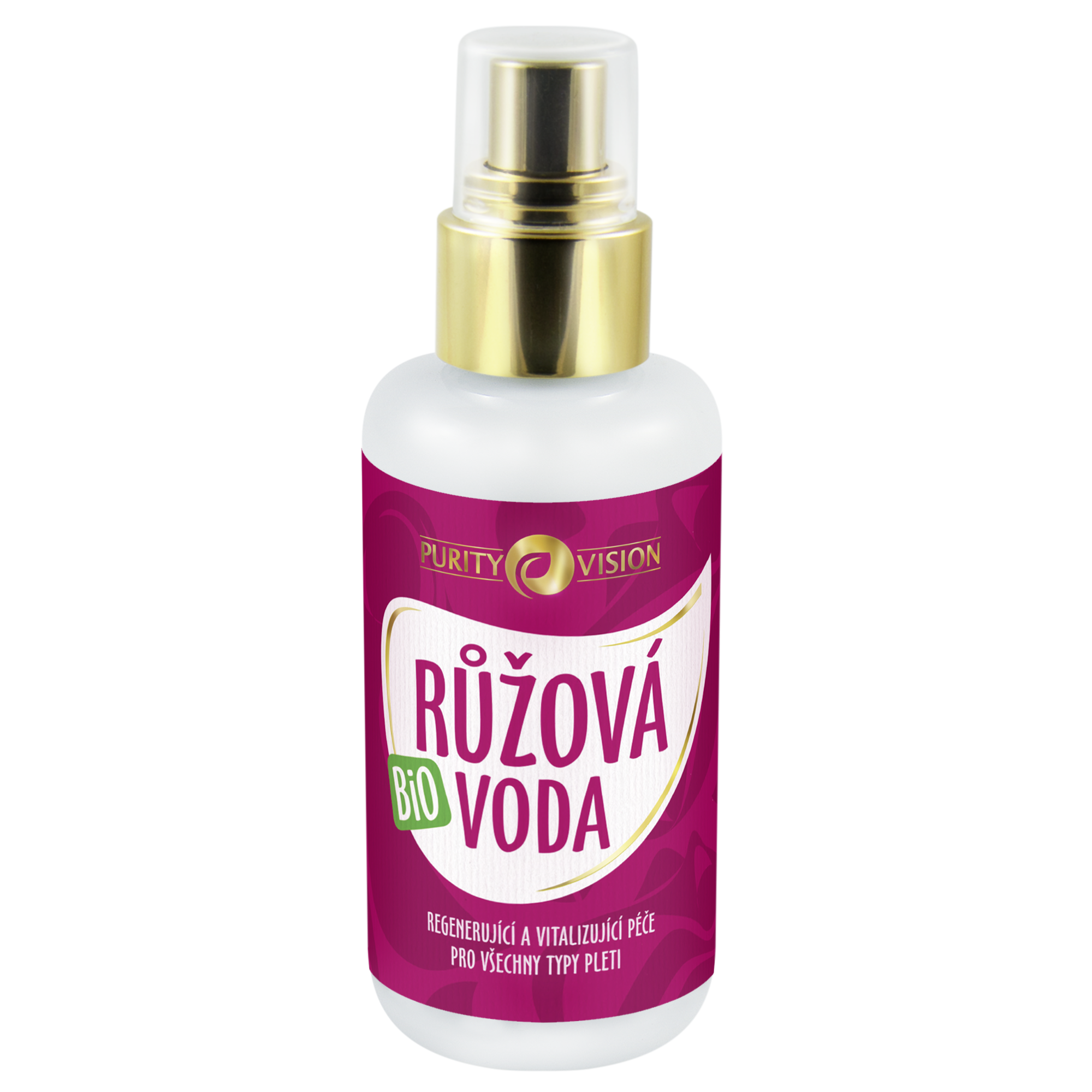 Purity Vision Růžová voda BIO 100 ml - revitalizuje a zklidňuje Purity Vision