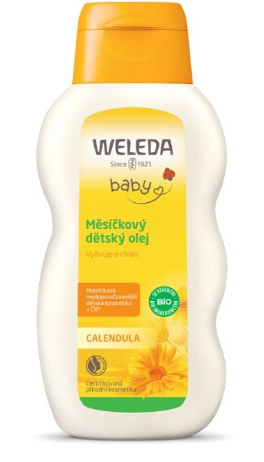 Weleda Měsíčkový dětský olej (200 ml) - pokožku viditelně zjemní a hydratuje Weleda