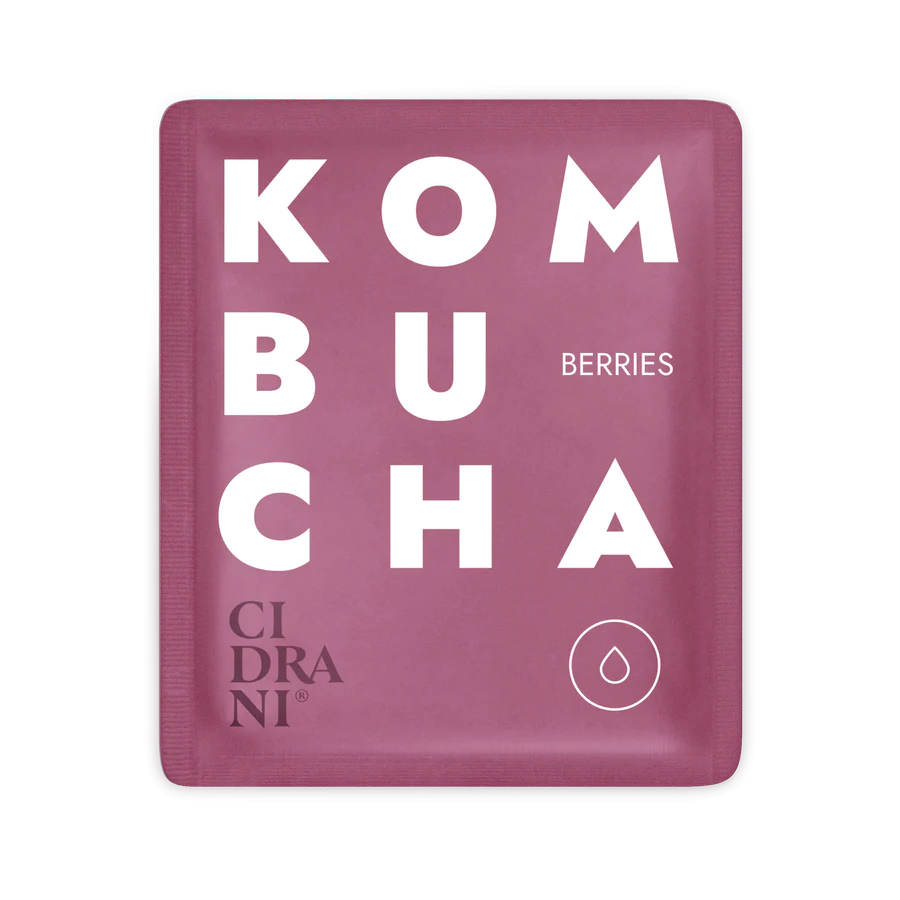 Cidrani Kombucha mikrodrink Berries BIO 17 ml - osvěžující chuť lesních plodů Cidrani