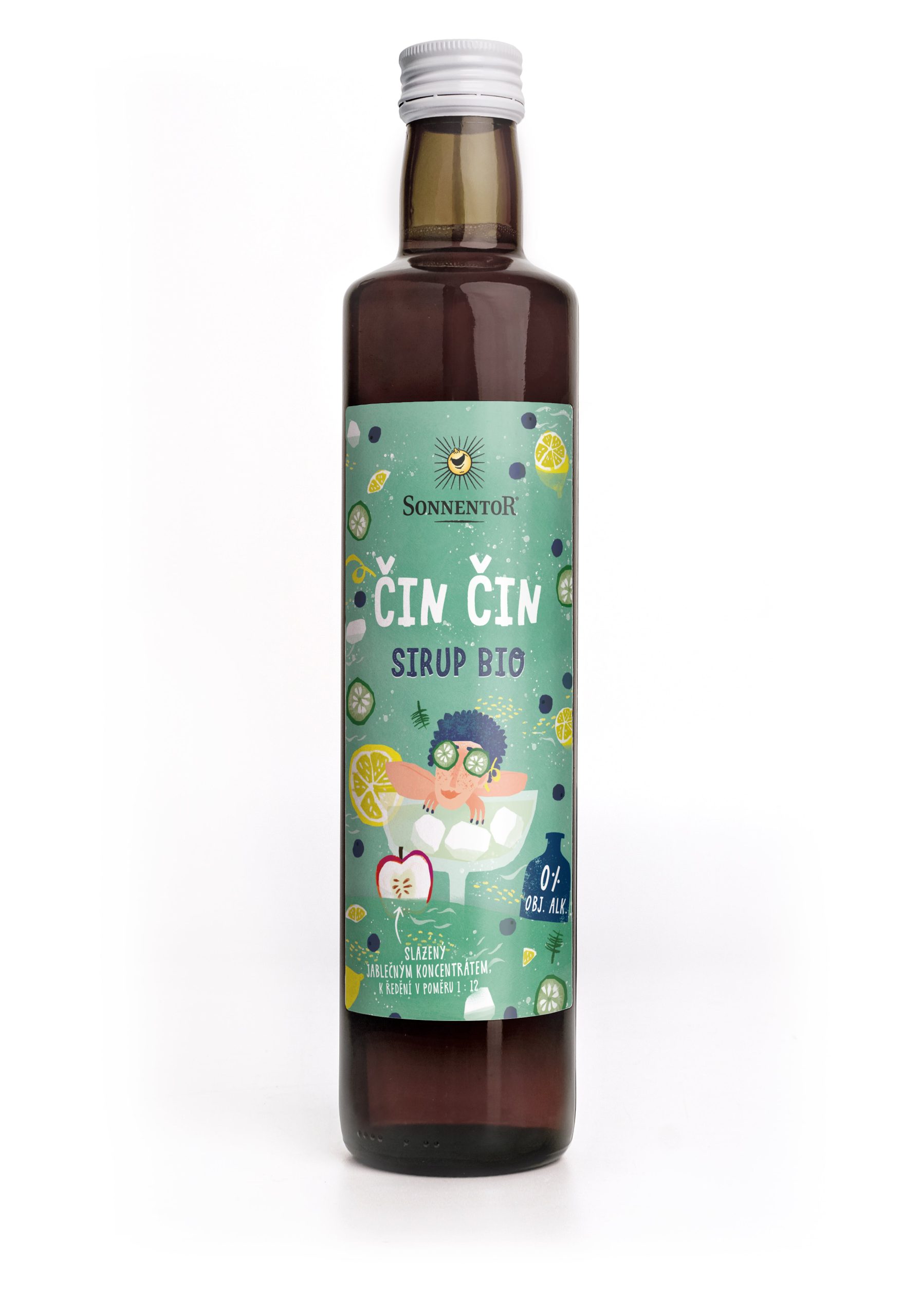 Sonnentor Sirup BIO - Čin čin (500 ml) - bez přidaného cukru a s bio jalovcem Sonnentor