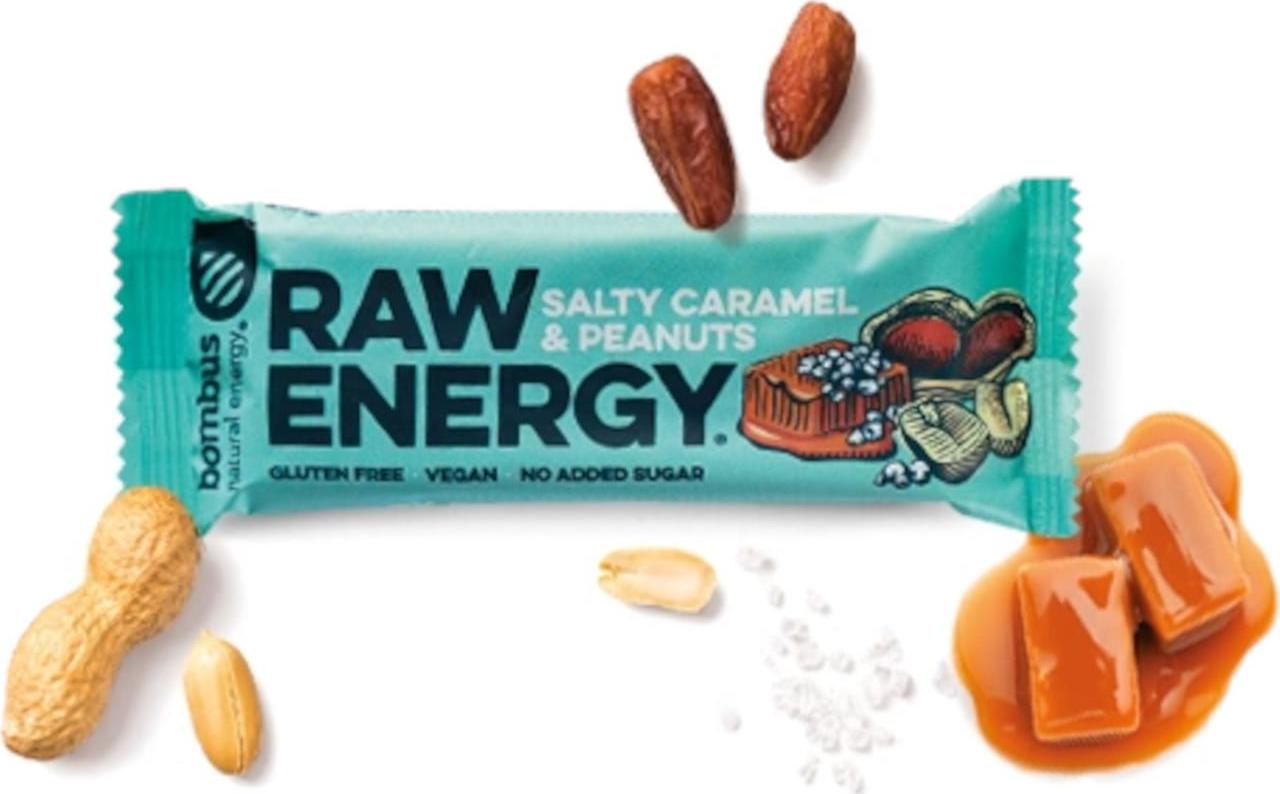 Bombus Raw energy salty caramel & peanuts 50 g