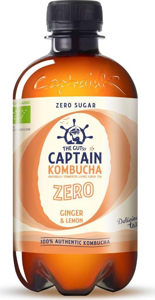 Captain Kombucha ZERO Zázvor