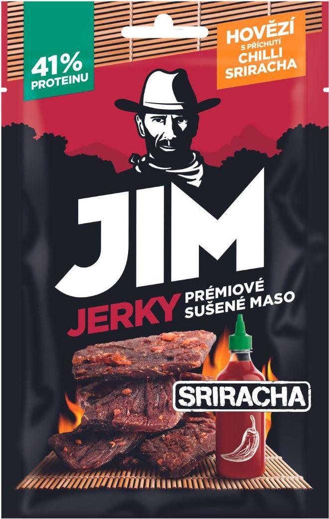 Jim Jerky Hovězí chilli Sriracha 23 g