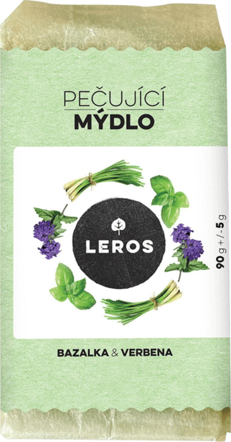 Leros Pečující mýdlo bazalka & verbena 90g