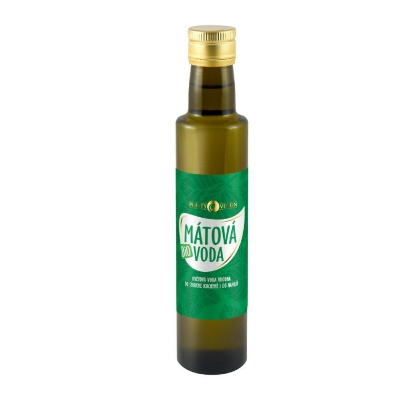 Purity Vision Mátová voda v tmavé lahvičce BIO - 250 ml - čistí a osvěžuje Purity Vision