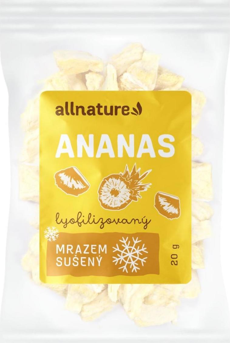 Allnature Ananas sušený mrazem kousky 20 g