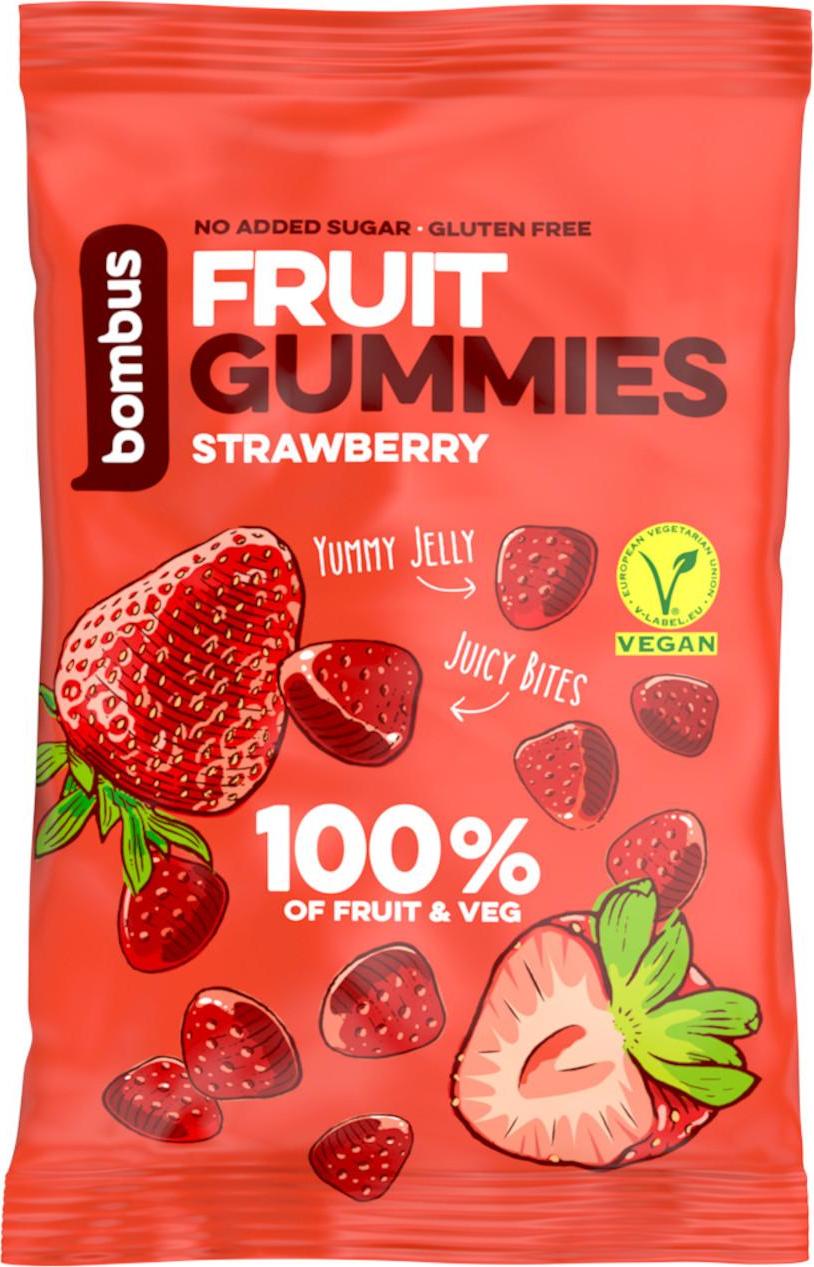 Bombus FRUIT GUMMIES STRAWBERRY 35 g