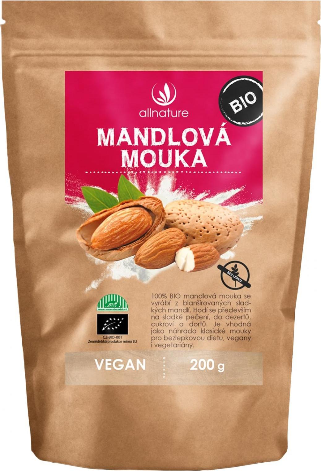 Allnature Mandlová mouka BIO 200 g