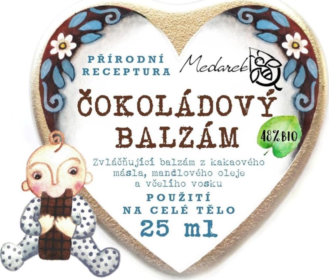 Medarek Čokoládový balzám srdíčko 25 ml