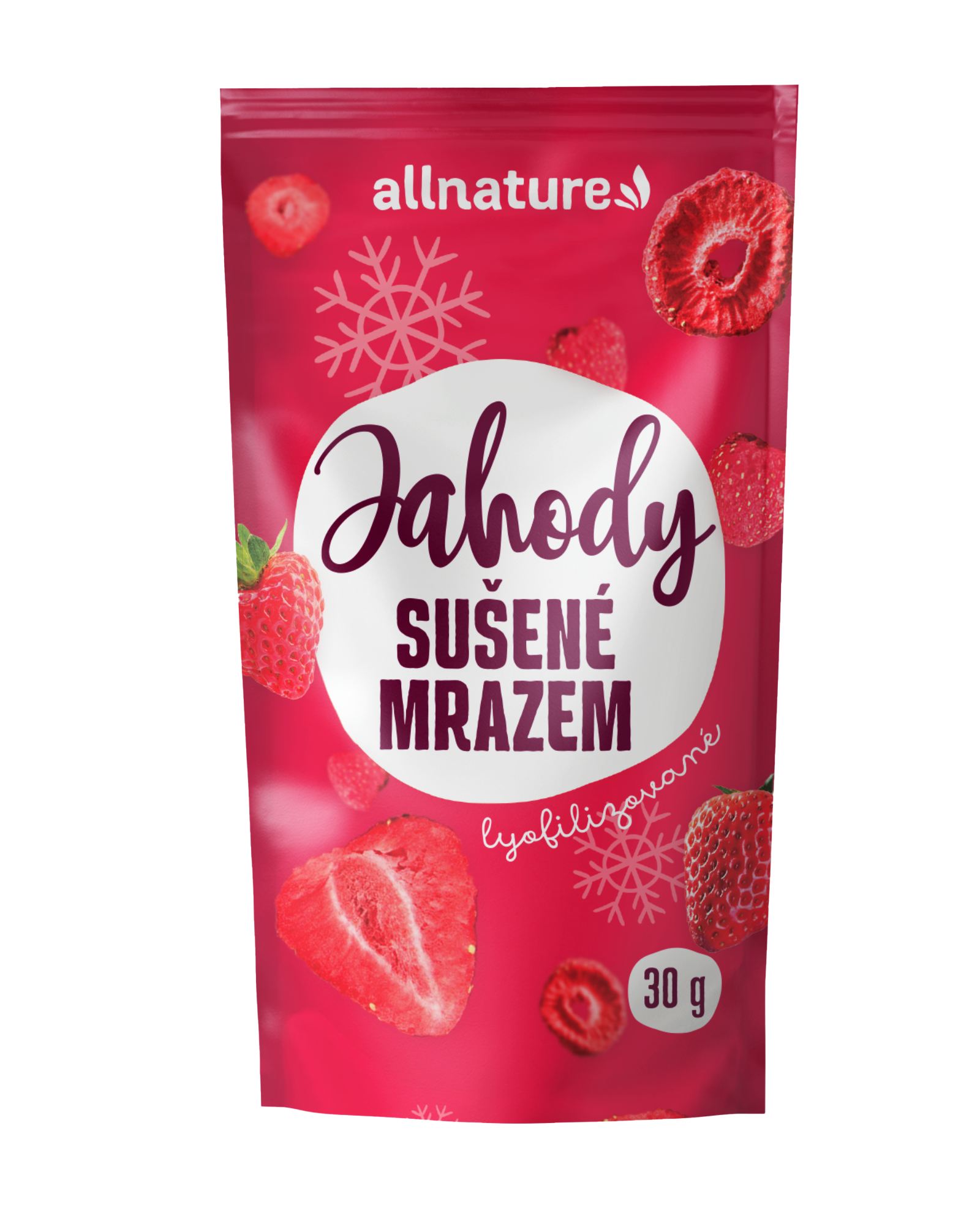 Allnature Jahoda sušená mrazem - 30 g - chuť a vůně čerstvých jahod Allnature