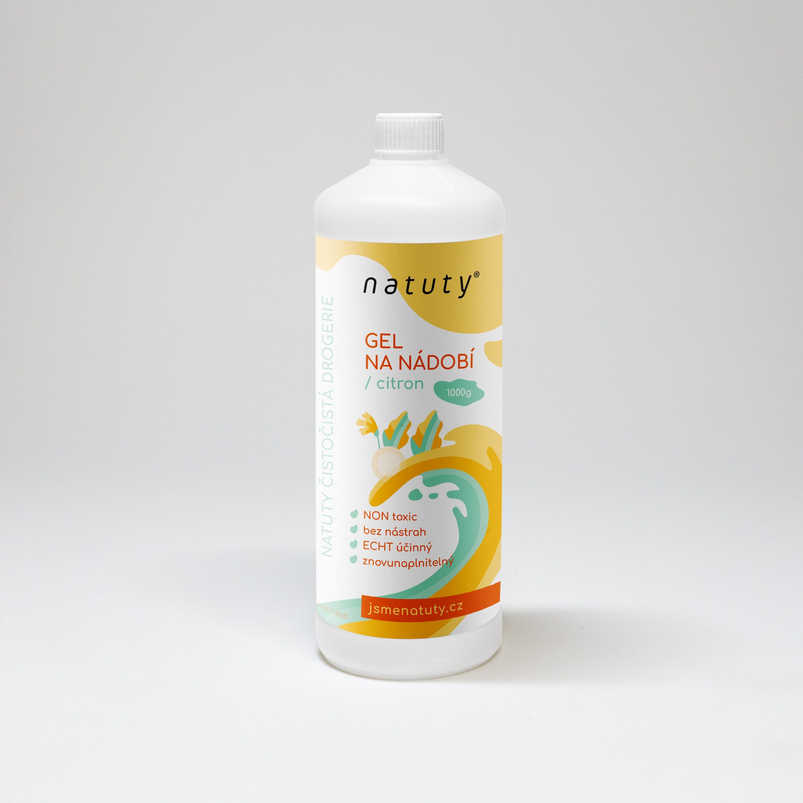 Natuty Gel na nádobí s vůní citronu (1 l) Natuty