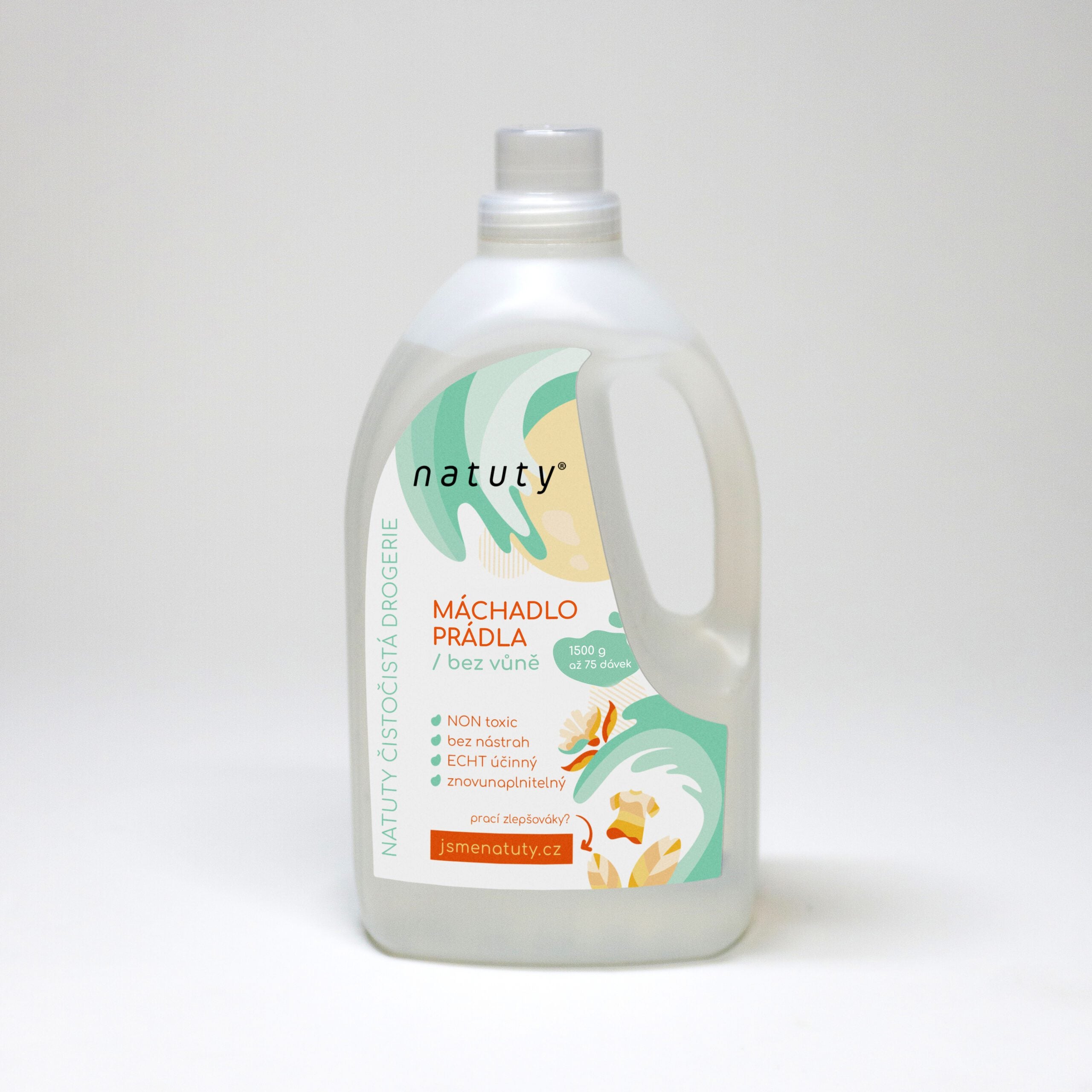 Natuty Máchadlo prádla bez vůně - 1.5 l Natuty