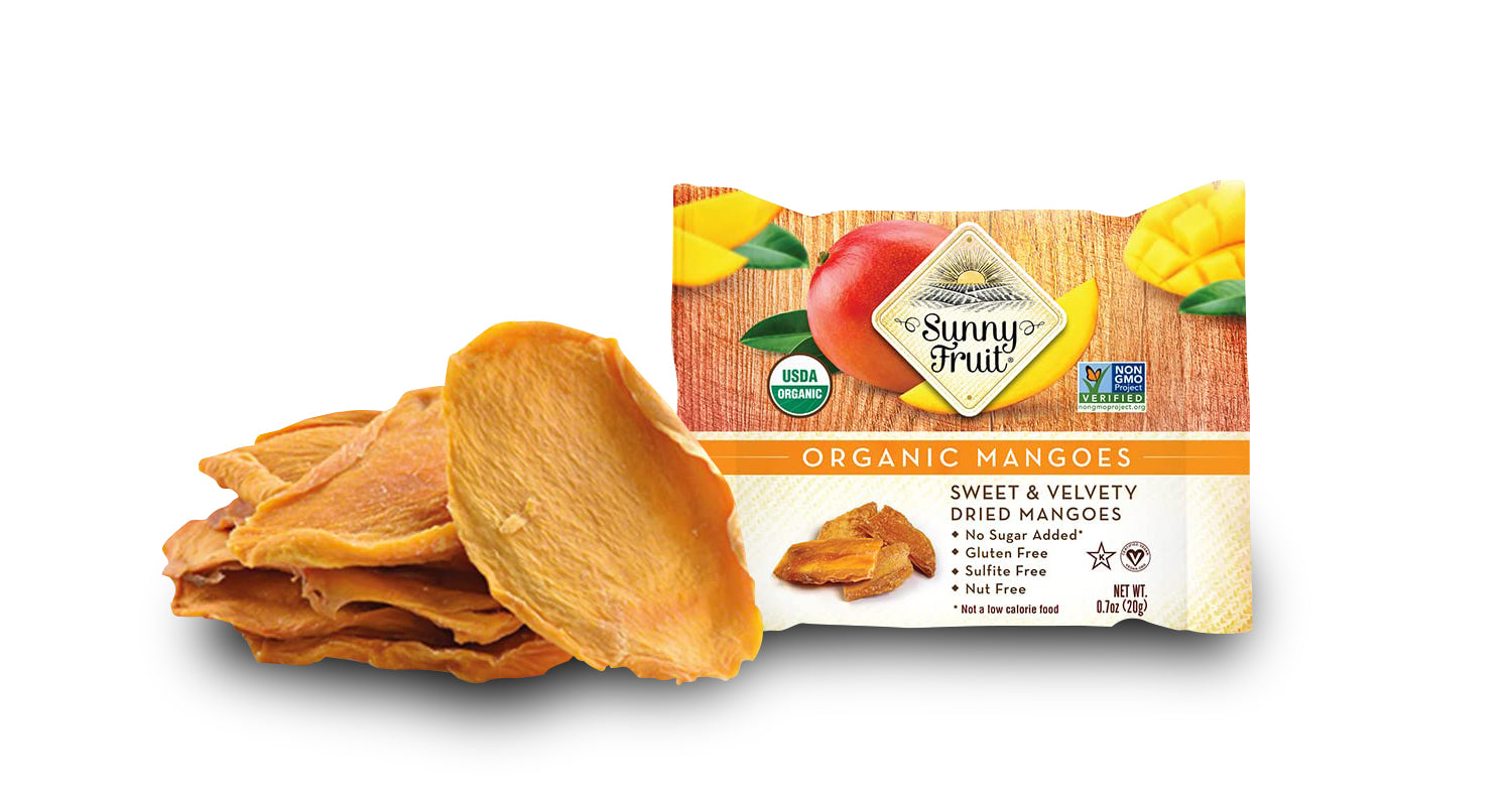 Sunny Fruit Mango sušené na slunci BIO - 20 g - exotická pochoutka Sunny Fruit