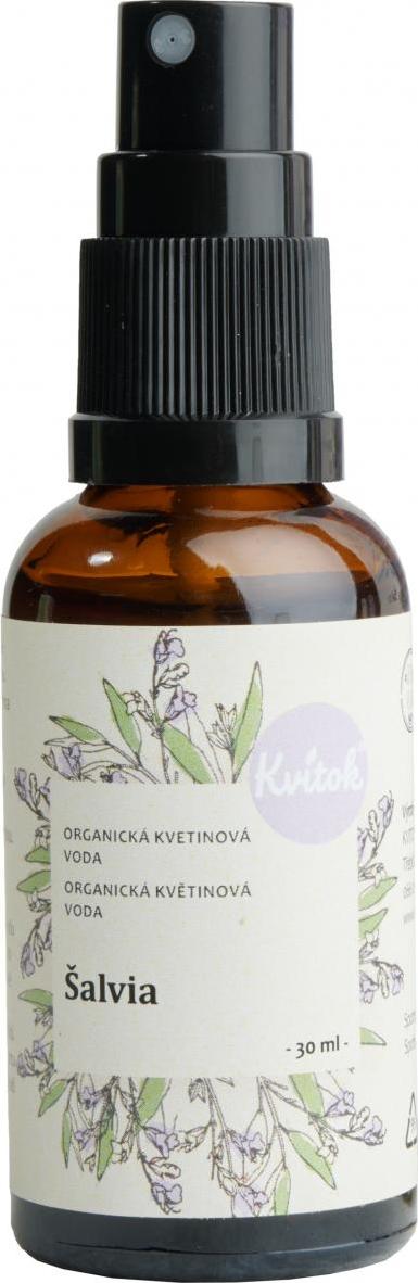 Kvitok Organická Bylinková Voda – Šalvěj 30ml