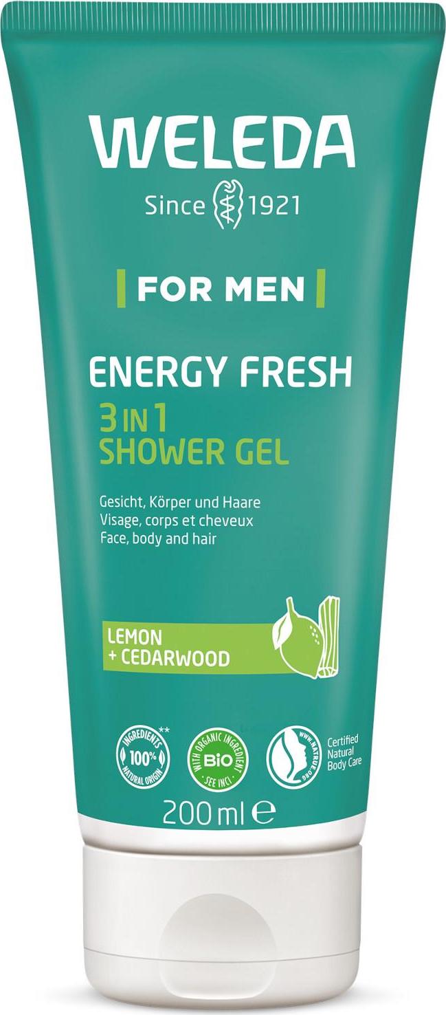 Weleda Sprchový gel pro muže Energy Fresh 3in1 200 ml