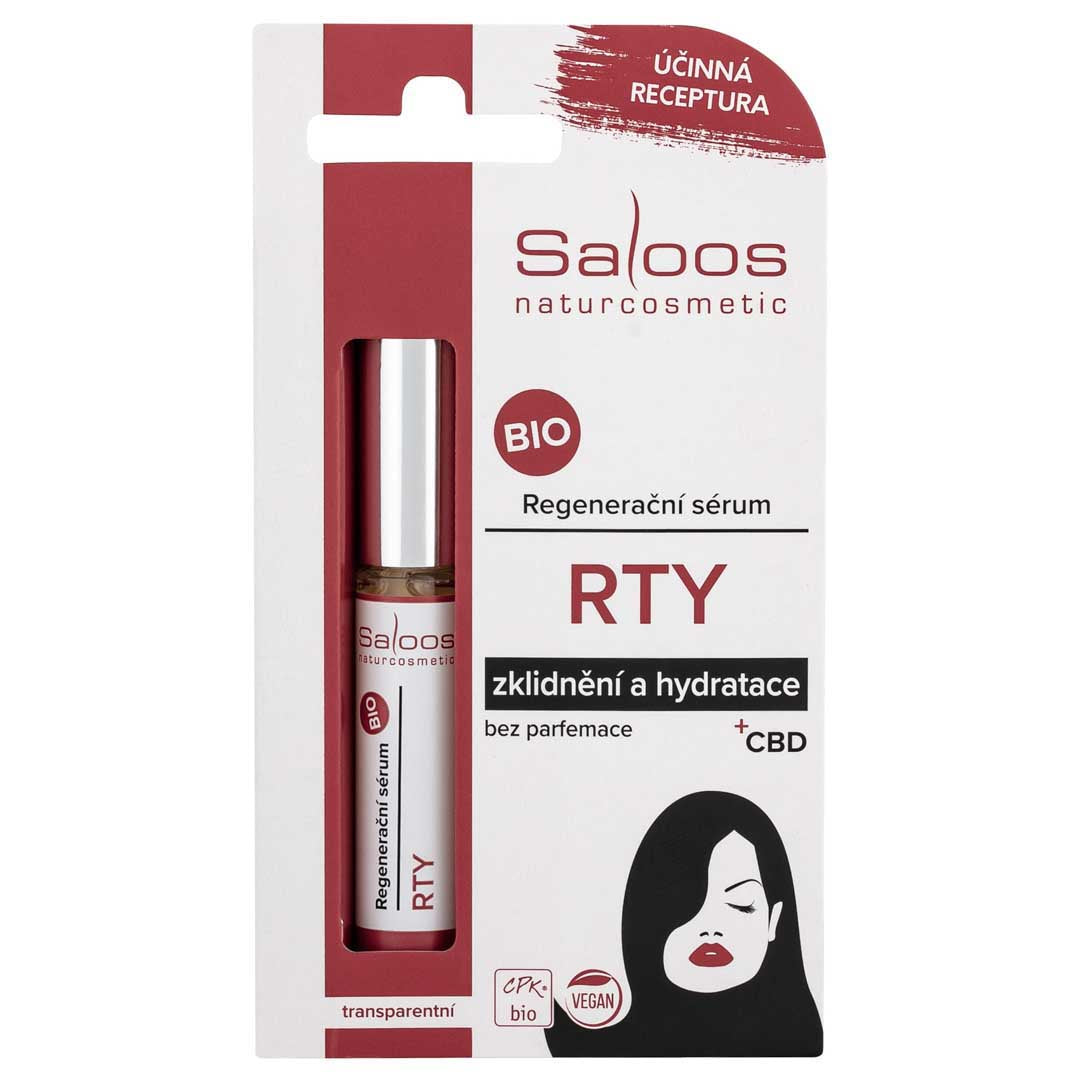 Saloos Hydratační CBD sérum na suché a popraskané rty BIO (7 ml) - sérum s cbd pro hydratované a hebké rty Saloos