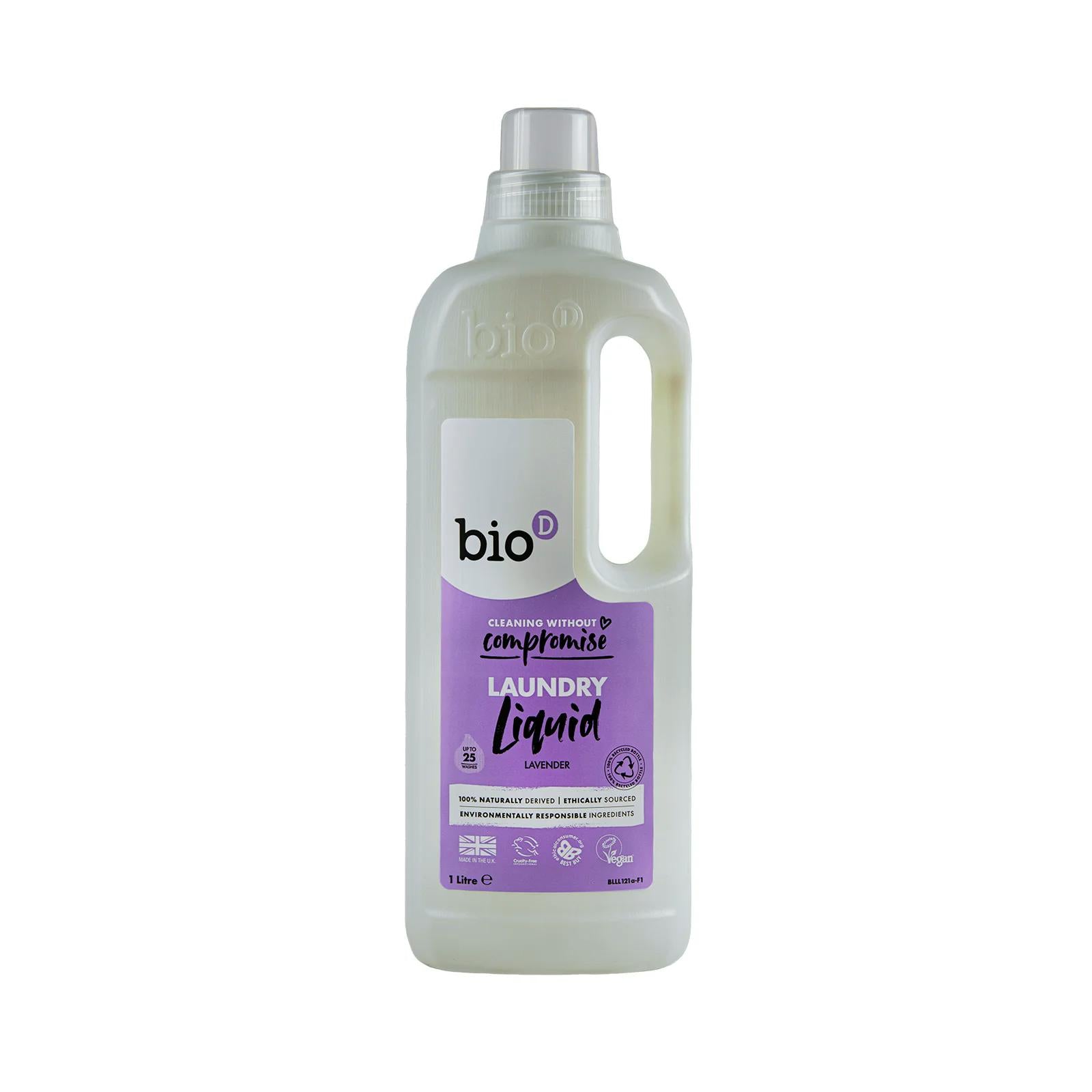 Bio-D Tekutý prací gel s levandulí - 1 l - i pro citlivou pokožku Bio-D