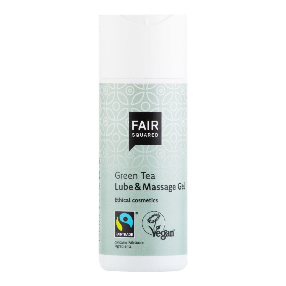 Fair Squared Lubrikační a masážní gel se zeleným čajem - 150 ml - veganský a fair trade Fair Squared