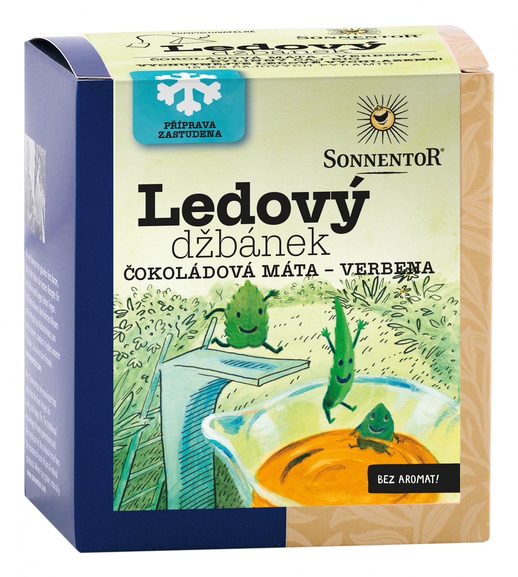 Sonnentor Ledový džbánek BIO - čoko. máta a verbena - sáčky (16 x 2 g) Sonnentor