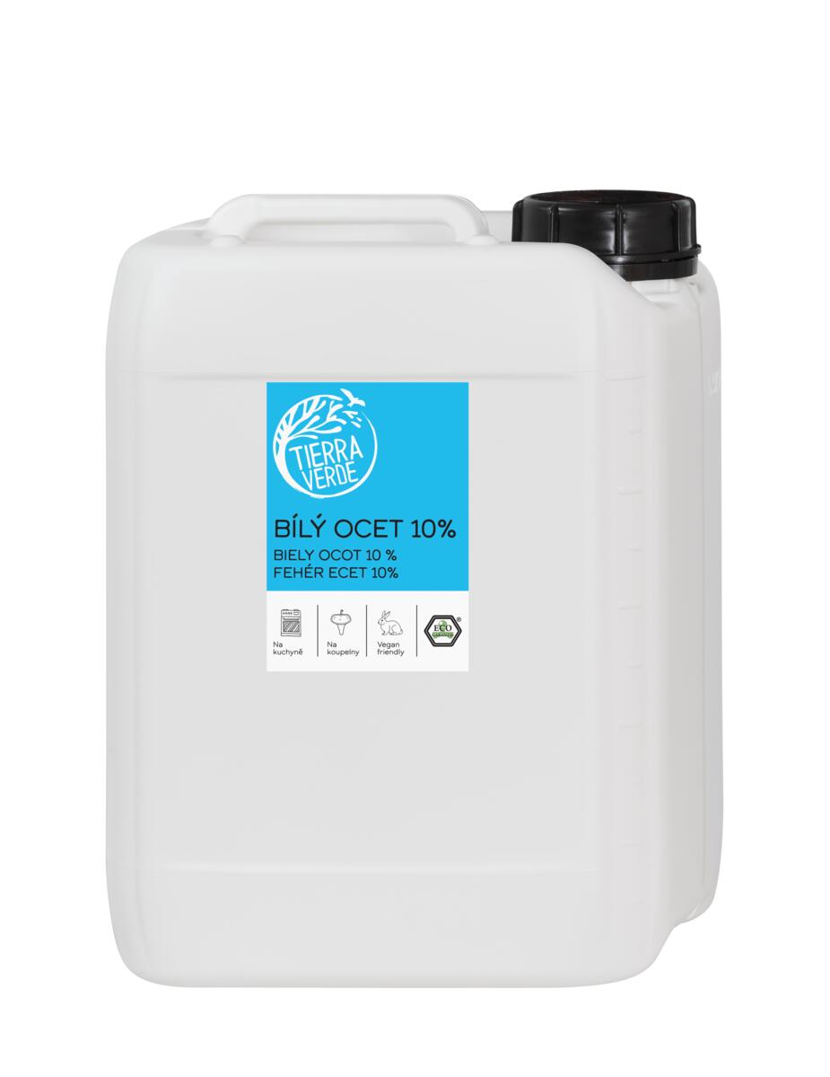 Tierra Verde Bílý ocet 10% - 5 l - II. jakost - univerzální pomocník do domácnosti Tierra Verde