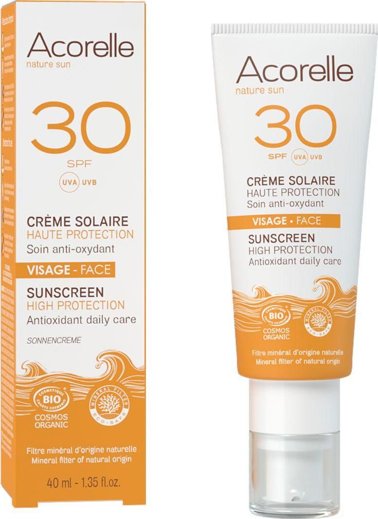 Acorelle Opalovací krém na obličej SPF 30 40 ml