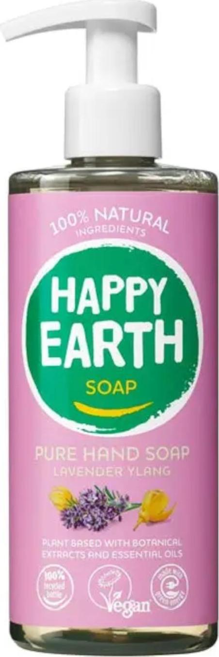 Happy Earth Tekuté mýdlo Levandule & Ylang 300 ml