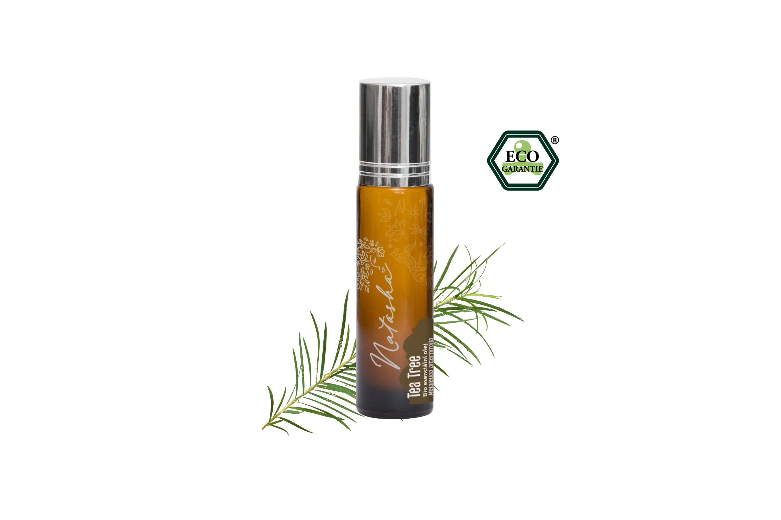 Natasha Roll-on Esenciální olej Tea Tree BIO (10 ml) - univerzální pomocník v praktickém balení Natasha