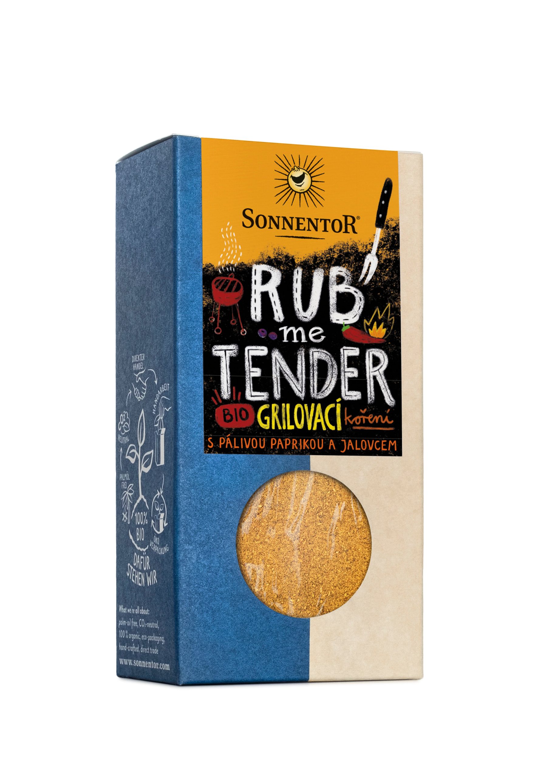 Sonnentor Kořenící směs Rub Me Tender BIO - grilovací koření (60 g) - pro mírně ostrou chuť masa Sonnentor