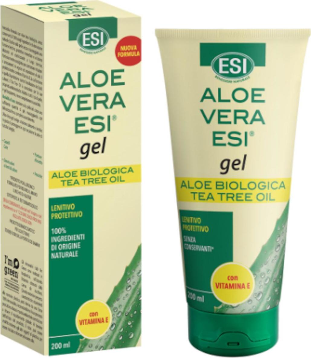 ESI Aloe vera gel s vitaminem E a teatree 200 ml