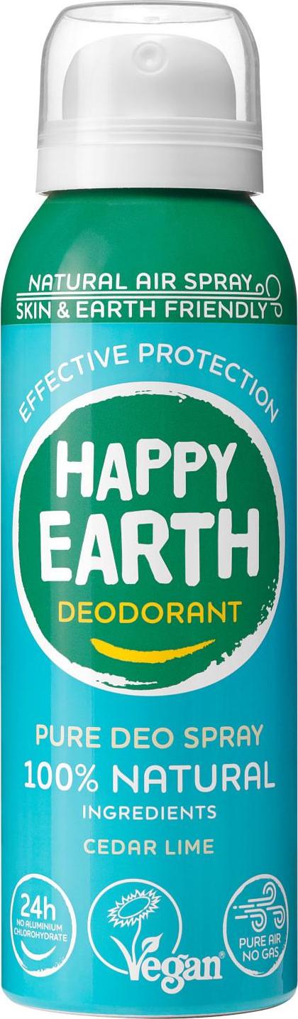 Happy Earth Deodorant air sprej Cedr & Limetka 100 ml