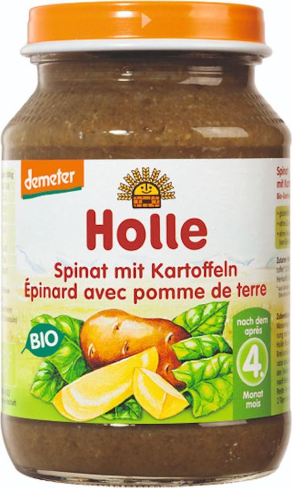 Holle Holle Bio Špenát s bramborem 190 g