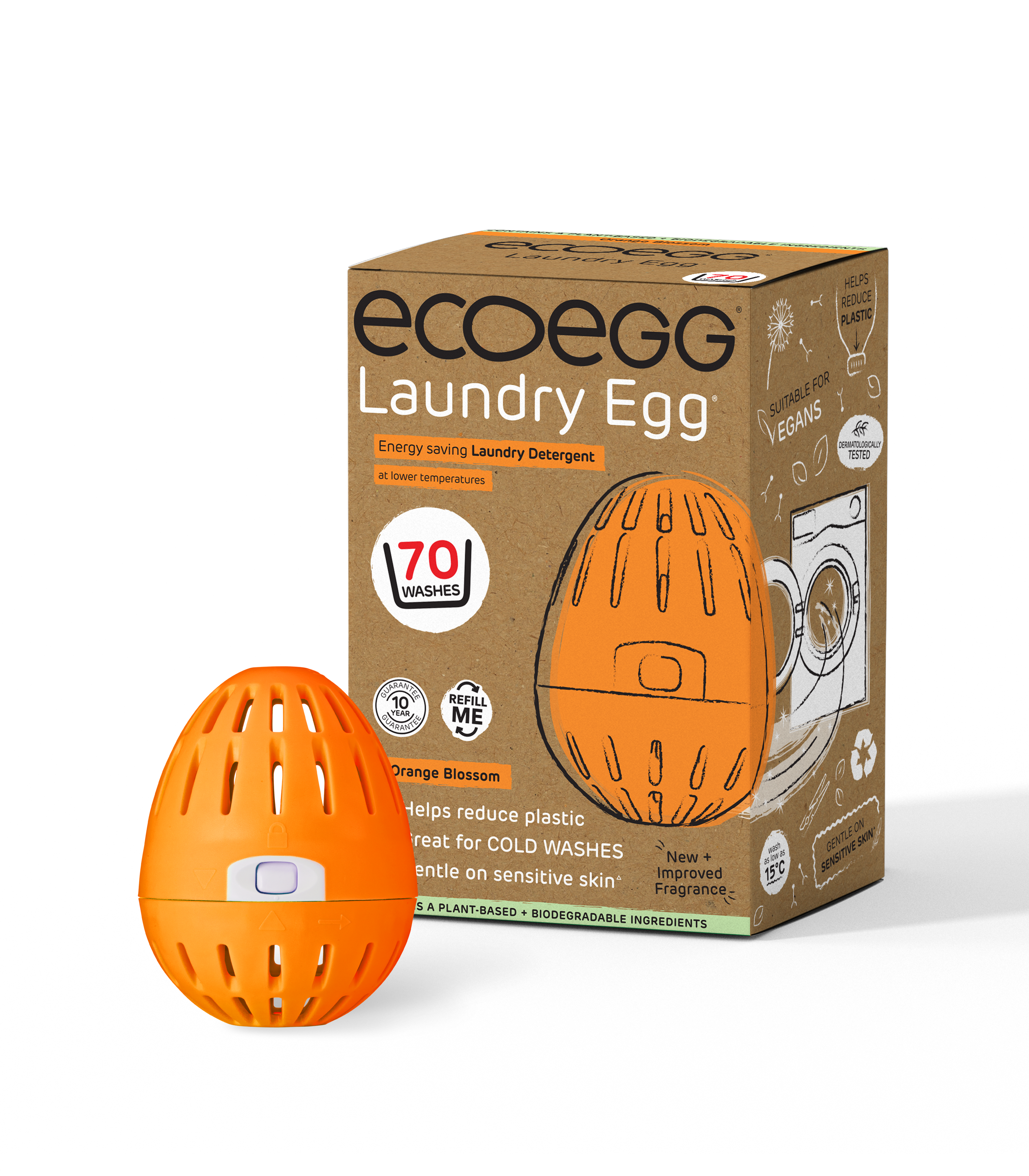 Ecoegg Prací vajíčko s vůní pomerančových květů - na 70 pracích cyklů - II. jakost - vhodné pro alergiky i ekzematiky Ecoegg