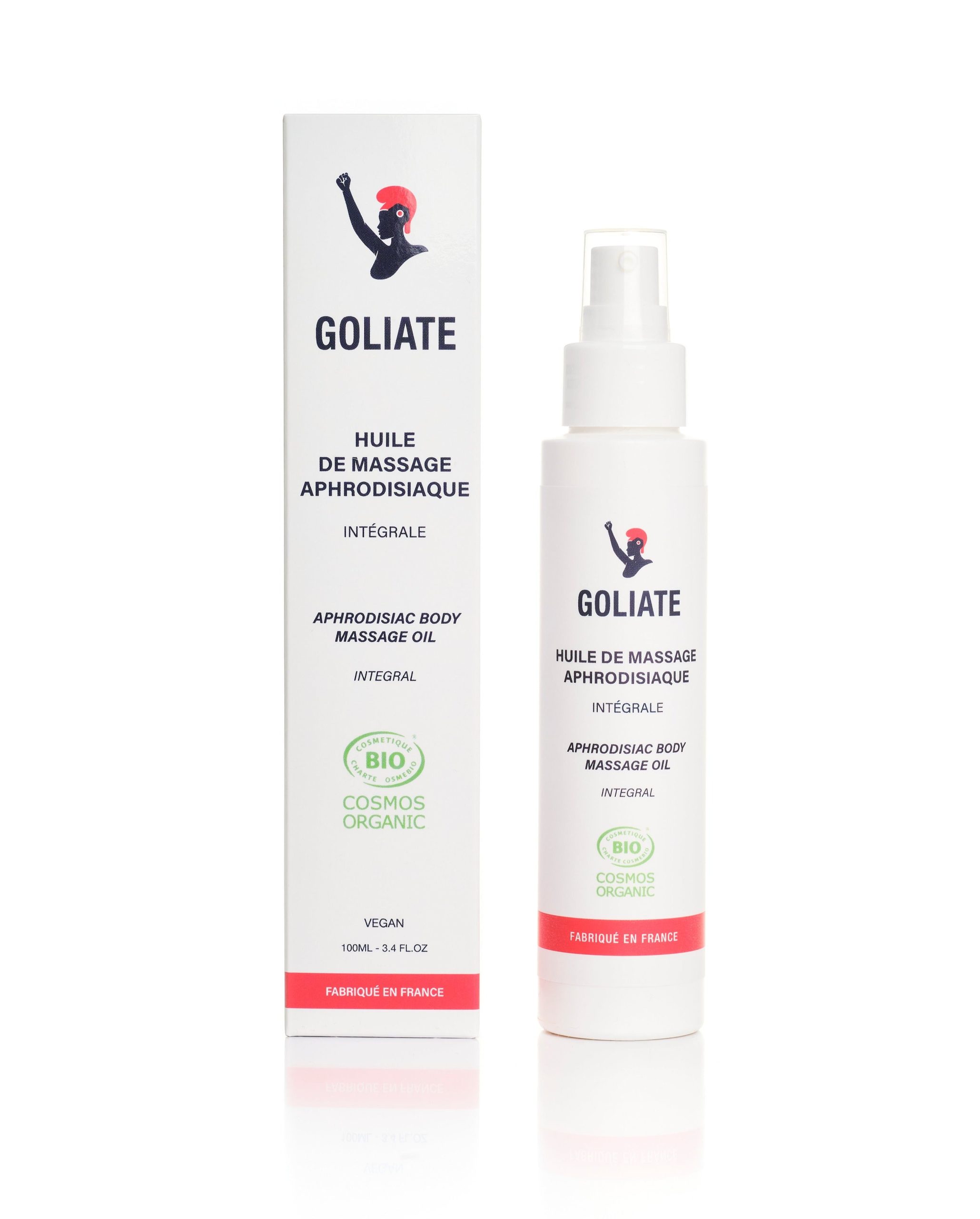 Goliate Afrodiziakální masážní olej BIO - 100 ml - II. jakost - pro lechtivé okamžiky Goliate