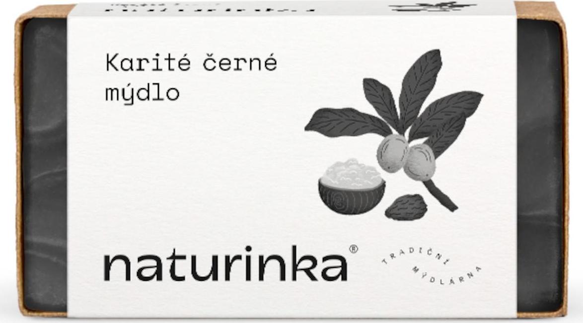 Naturinka Karité černé mýdlo 110 g