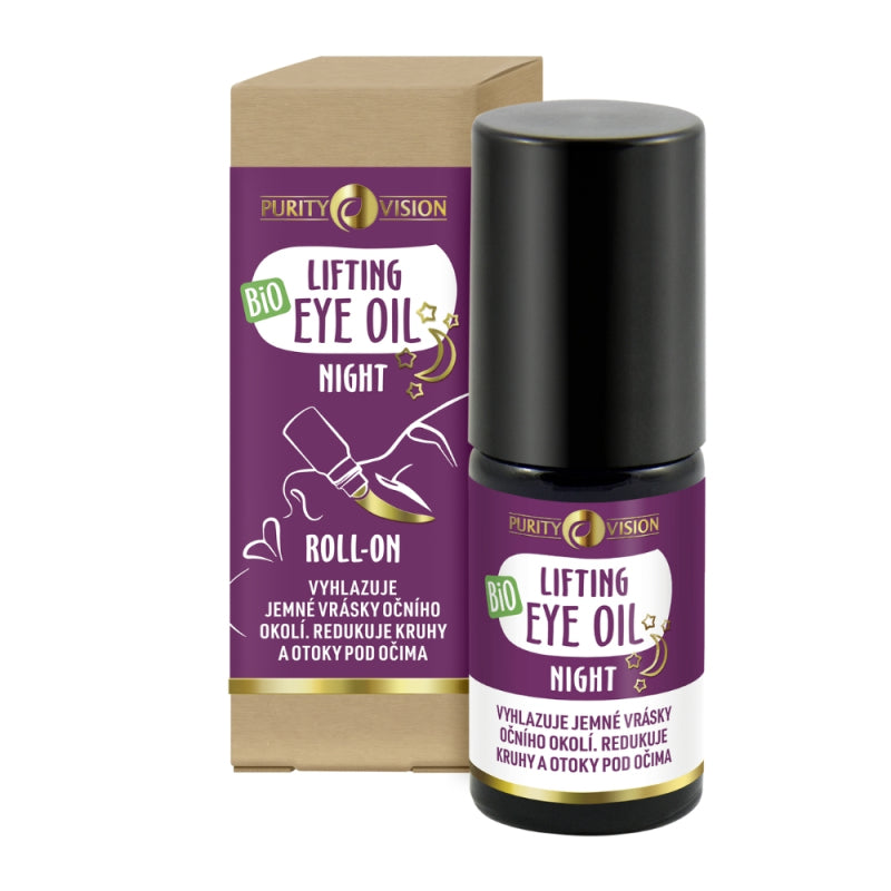 Purity Vision Liftingový roll-on olej na oční okolí (5 ml) - noční - vyhlazuje jemné vrásky a regeneruje oční okolí Purity Vision