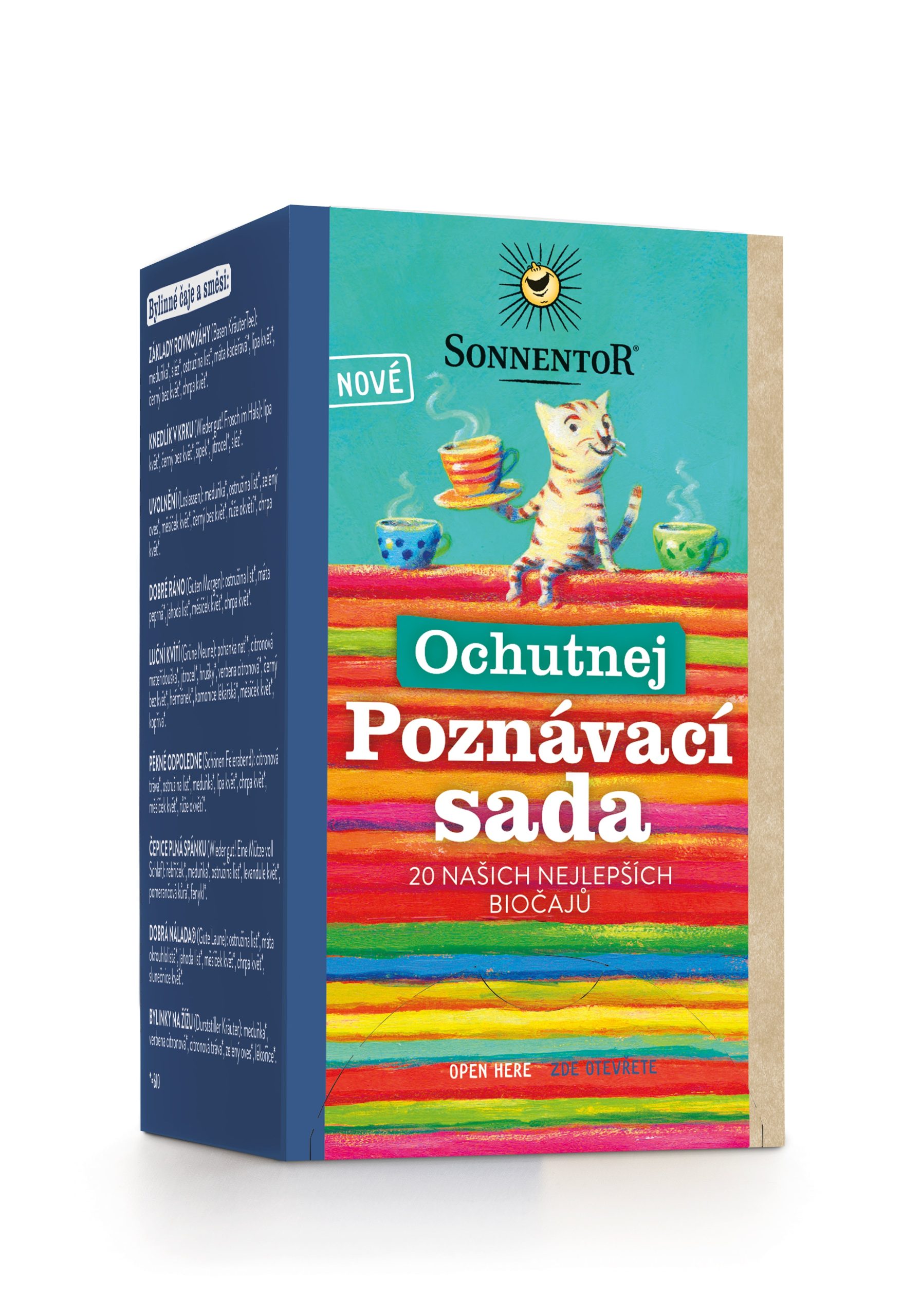 Sonnentor Ochutnej poznávací sada čajů - nálevové sáčky (20 ks) - II. jakost - 20 nejlepších bio čajů Sonnentor