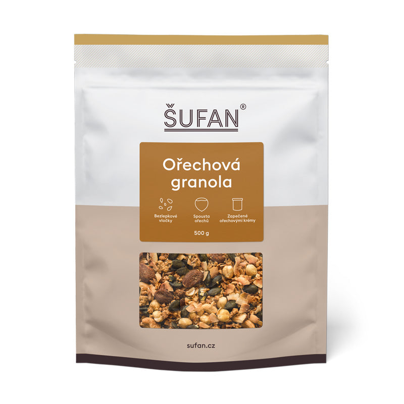 Šufan Granola ořechová (sáček 500 g) - bez lepku Šufan