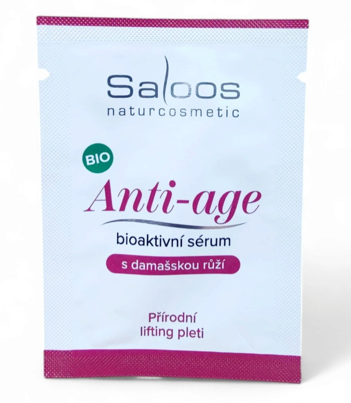 Saloos Bioaktivní sérum Anti-age BIO - vzorek (1 ml) - lifting pleti s damašskou růží Saloos