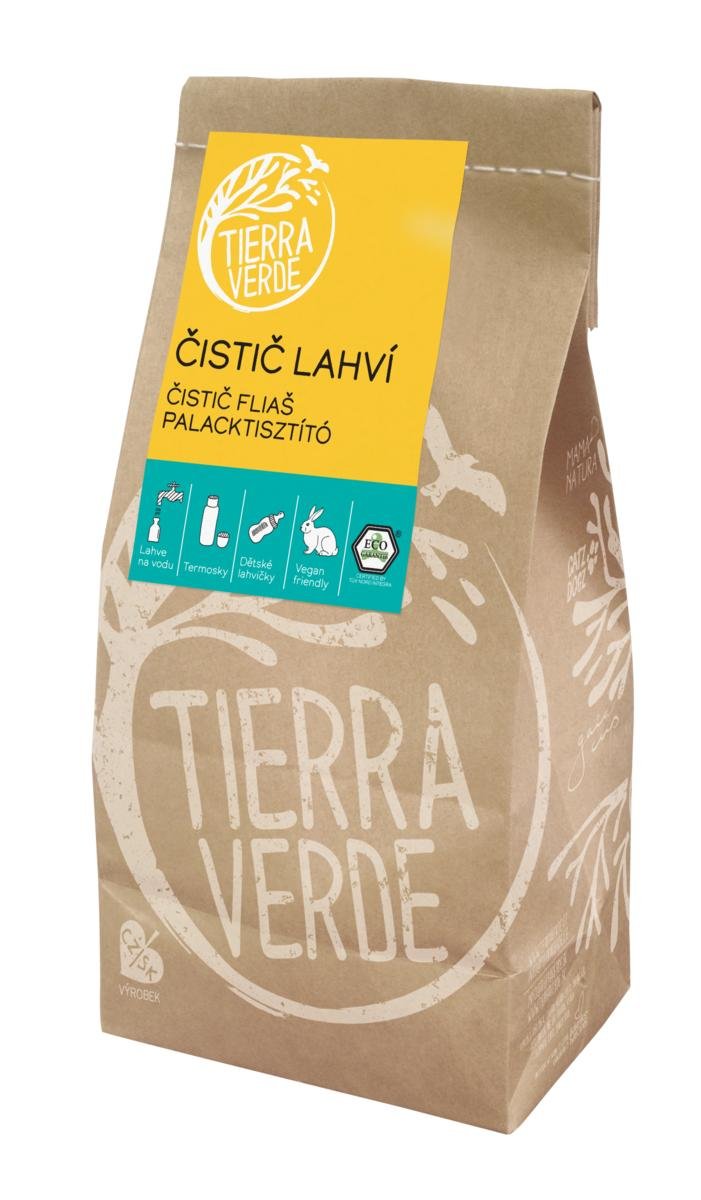 Tierra Verde Čistič lahví (1 kg) - II. jakost - pro snadné mytí lahví a lahviček Tierra Verde