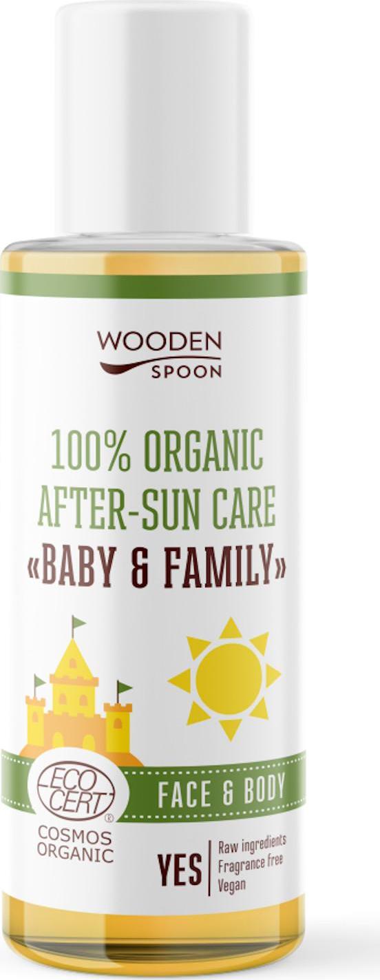 WOODEN SPOON Dětský organický olej po opalovaní Baby & Family 100 ml