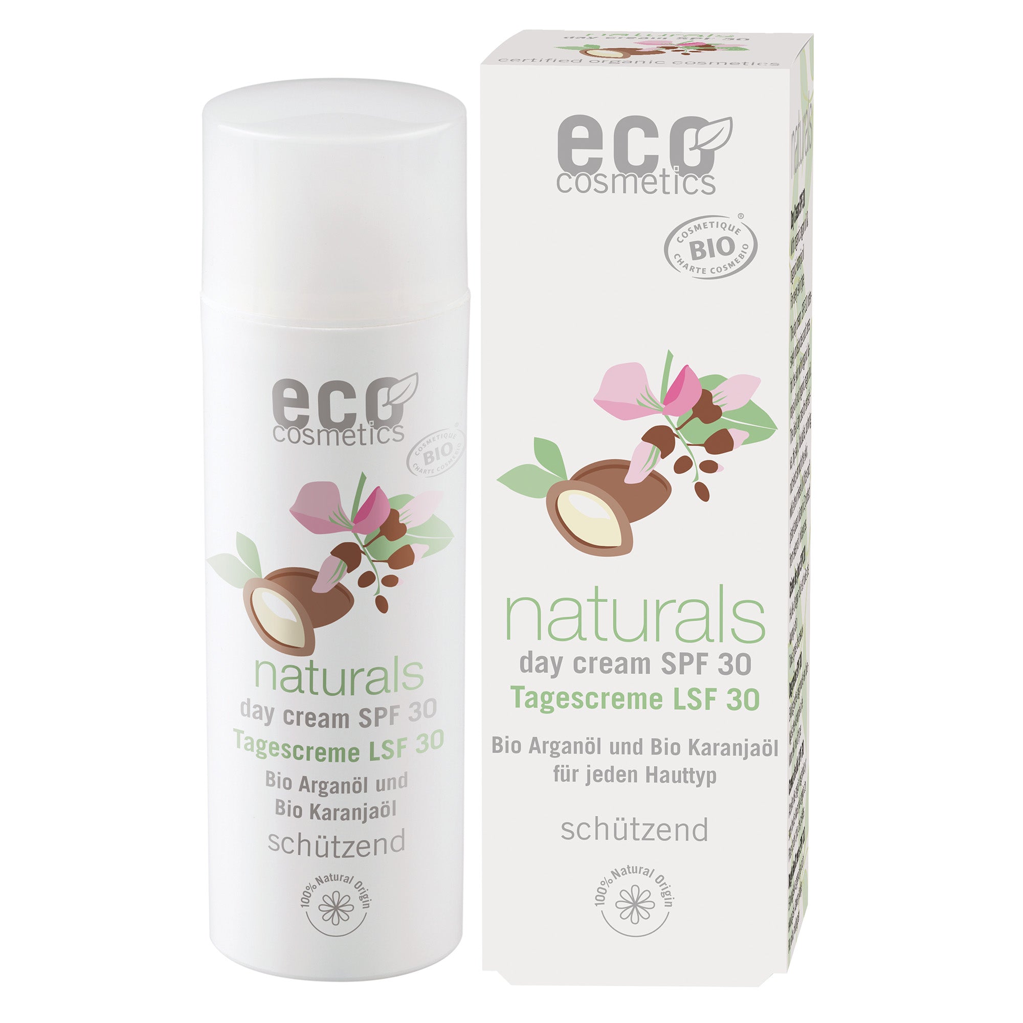 Eco Cosmetics Denní krém SPF 30 BIO (50 ml) - s bio arganovým a karanja olejem Eco Cosmetics