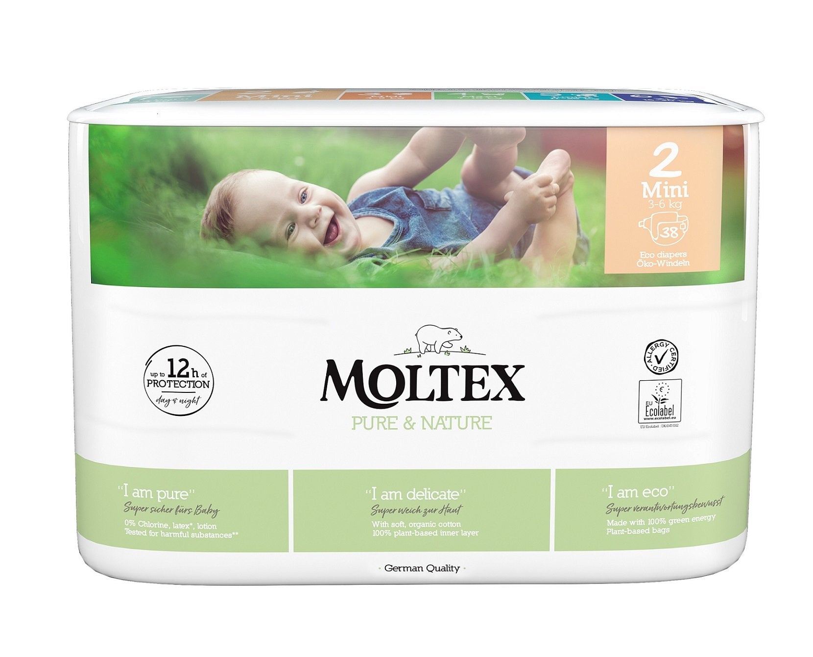 Moltex Ekoplenky Pure & Nature - Mini (3-6 kg) (38 ks) - II. jakost Moltex